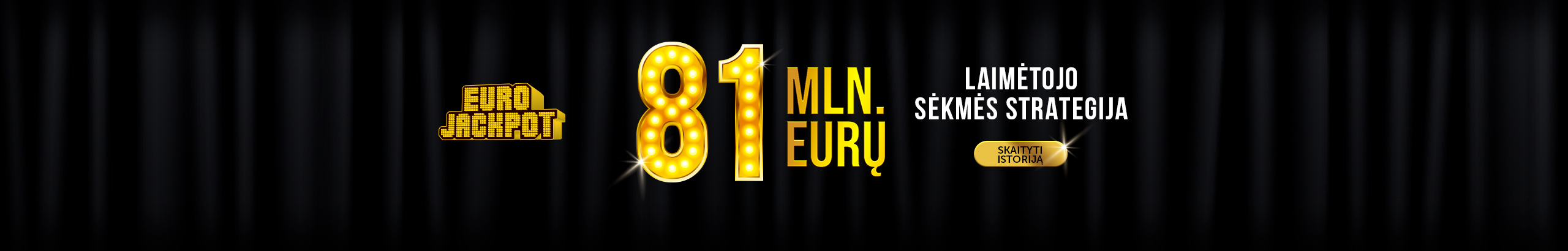 Eurojackpot 80 mln. laimėjimas 