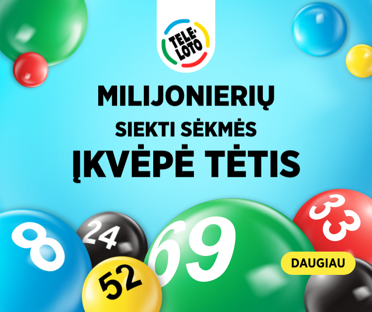 sveikiname milijonierių