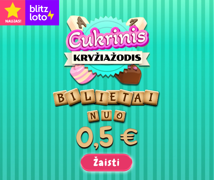 Naujas žaidimas Cukrinis kryžiažodis