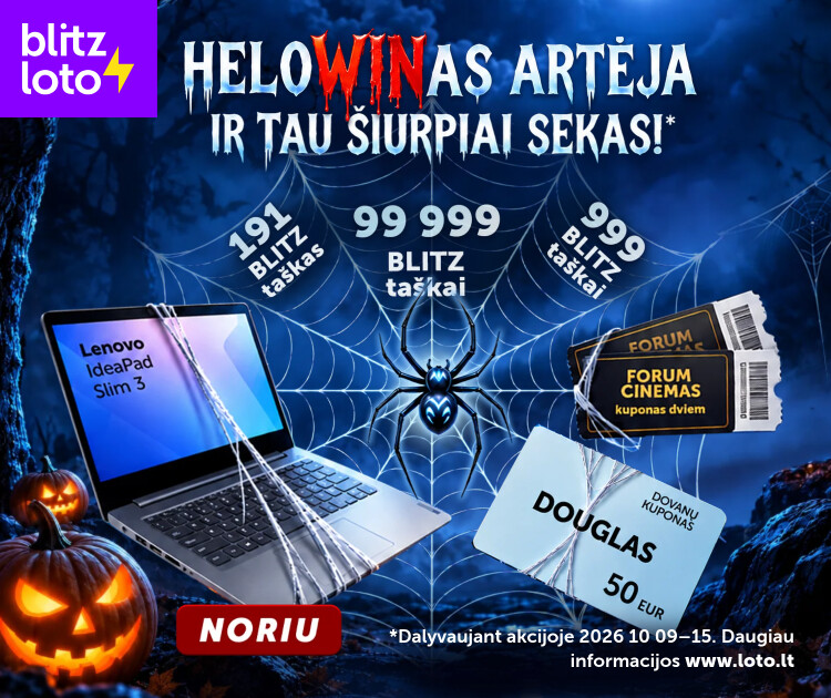 Blitz Helovinas 2 savaitė