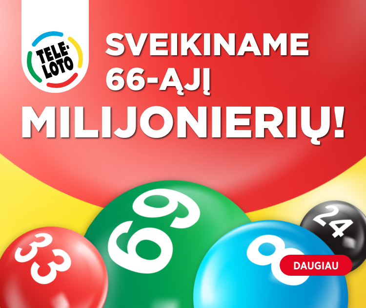 sveikiname milijonierių