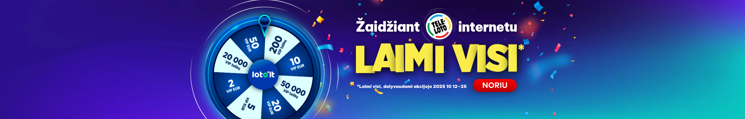 Teleloto dalybos online LAIMI VISI