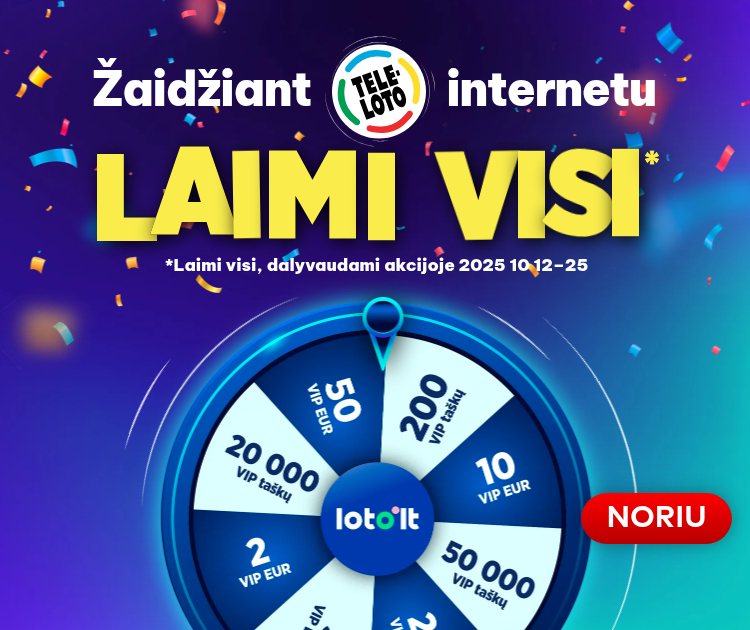 Teleloto dalybos online LAIMI VISI